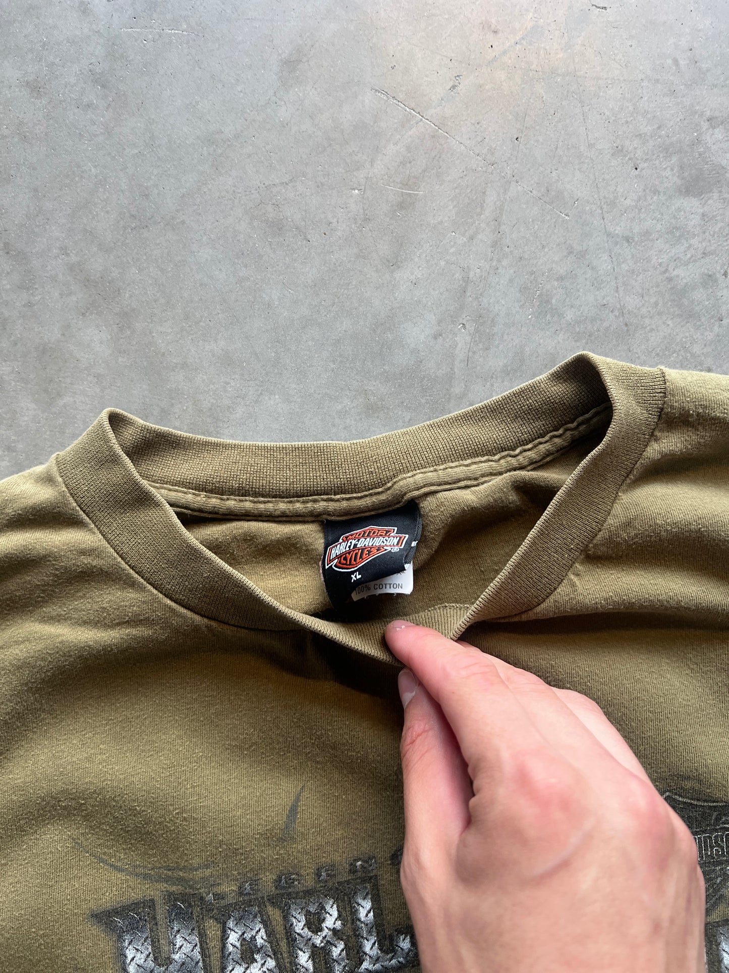 Vintage Brown Harley Davidson Shirt - XL