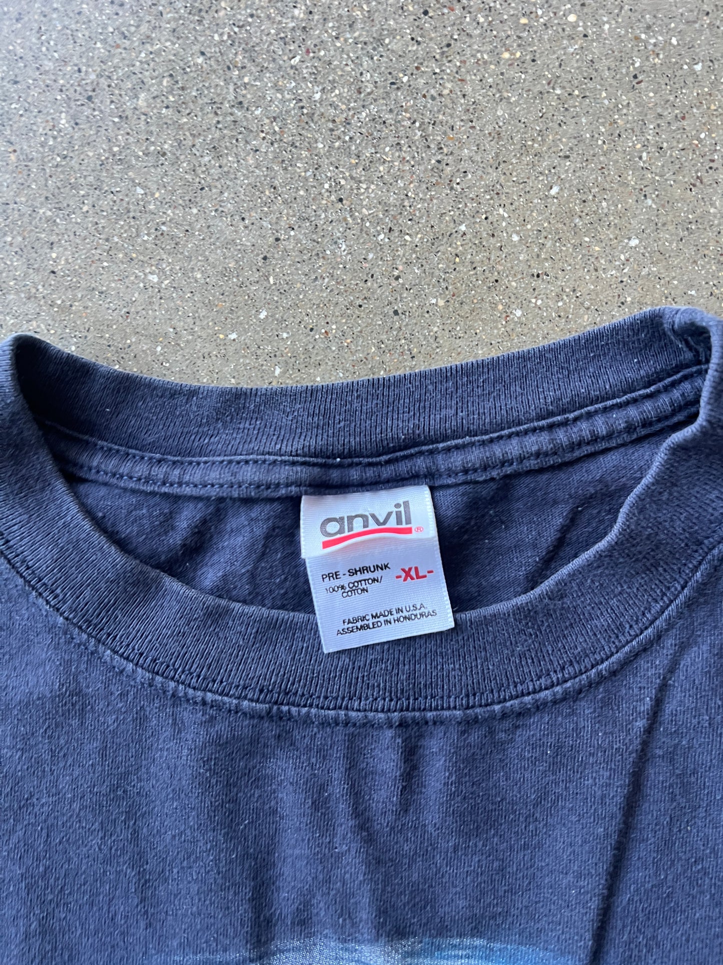 Vintage Navy Blue Dolphin Ocean Shirt - XL