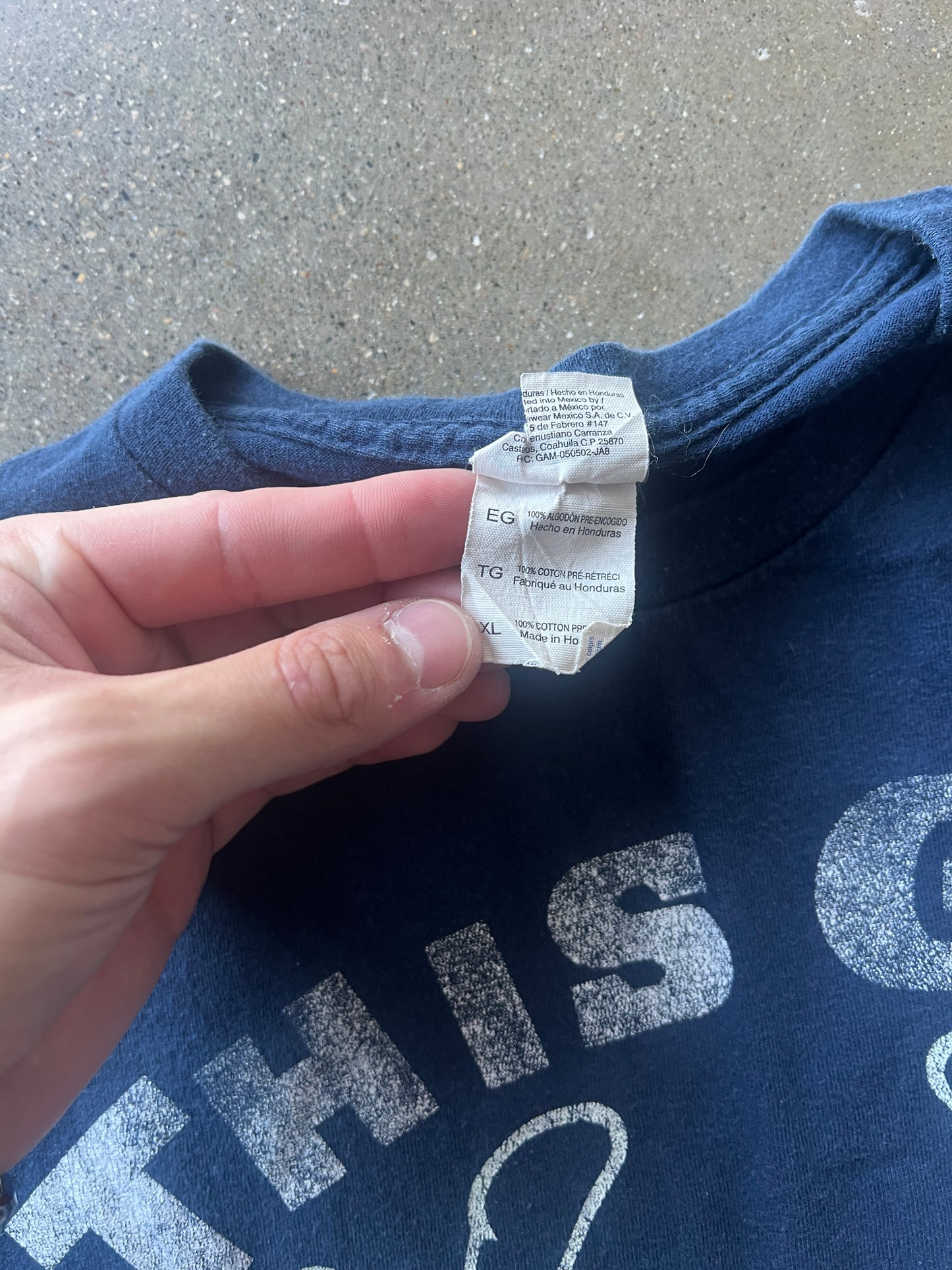 Vintage Navy Blue This Guy Needs A Beer Shirt - XL