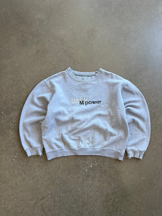 Vintage Grey BMW Power Crew - M