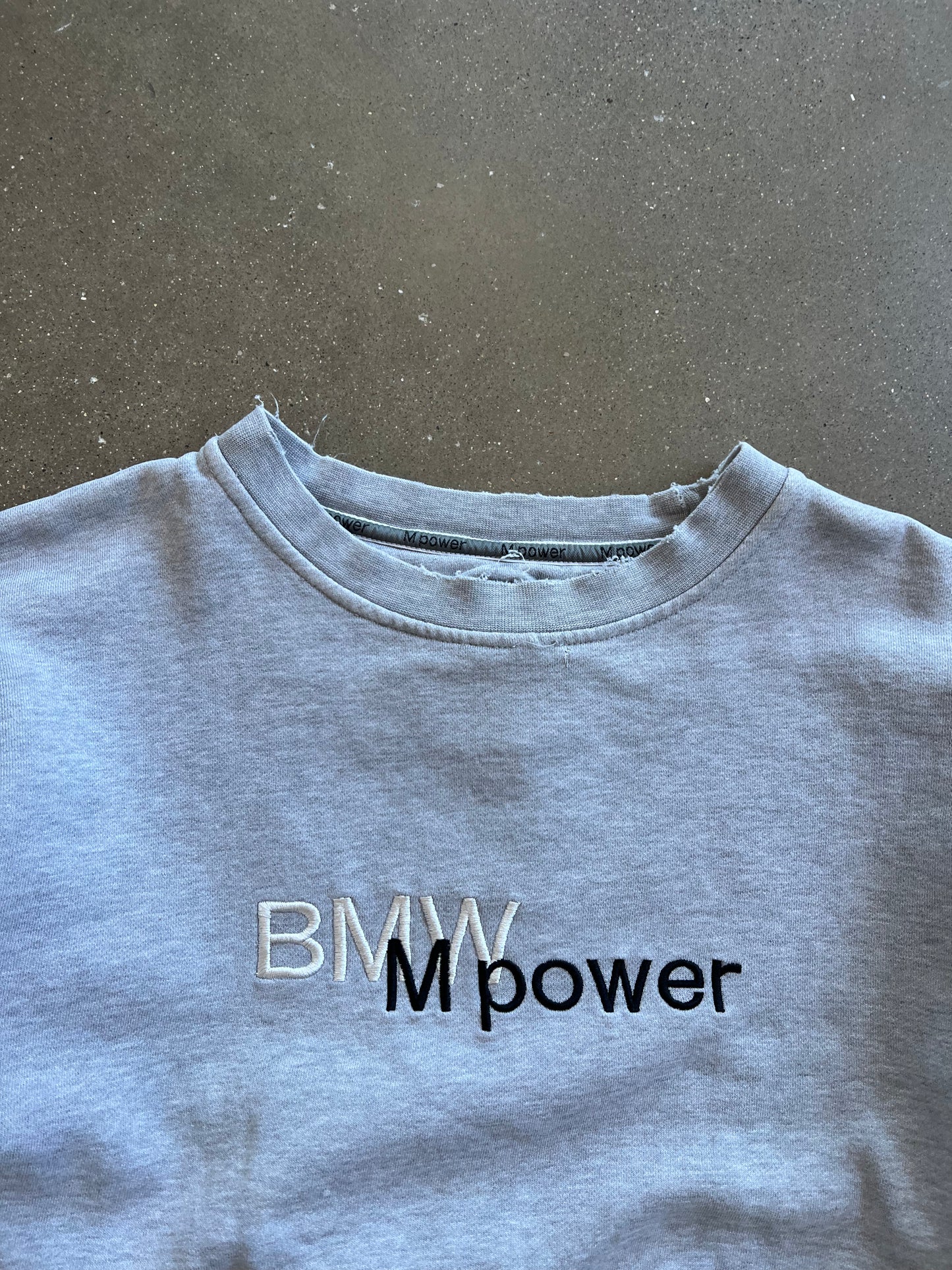 Vintage Grey BMW Power Crew - M