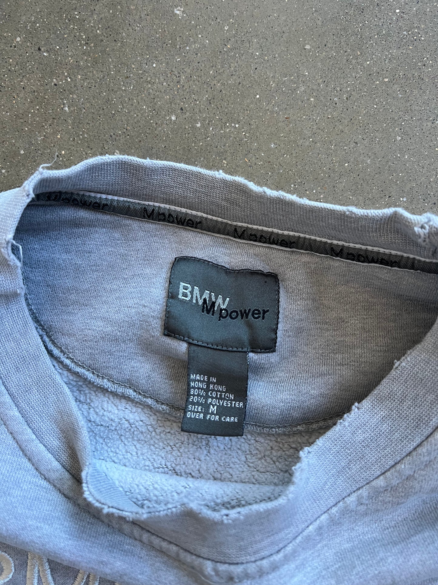 Vintage Grey BMW Power Crew - M