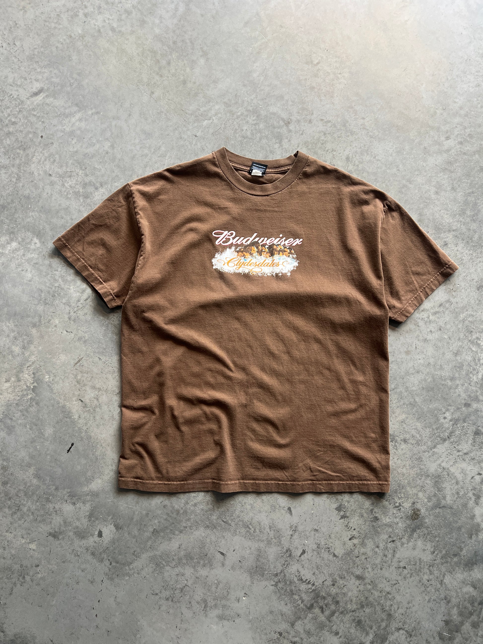 Vintage Brown Budweiser Shirt - XL