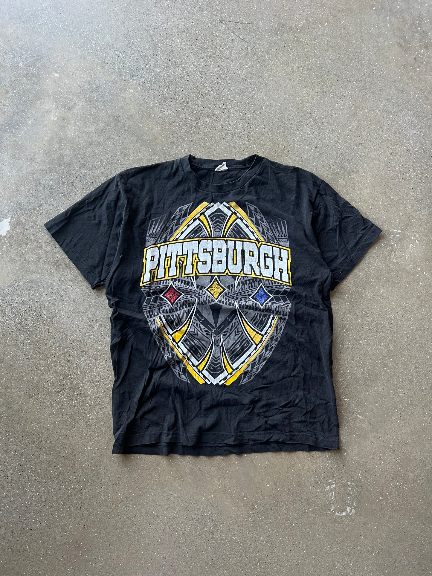 Vintage Black Pittsburgh Steelers Graphic Shirt - L