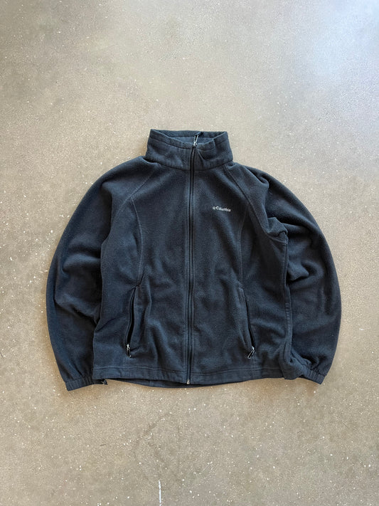 Vintage Black Columbia Fleece Zip - M
