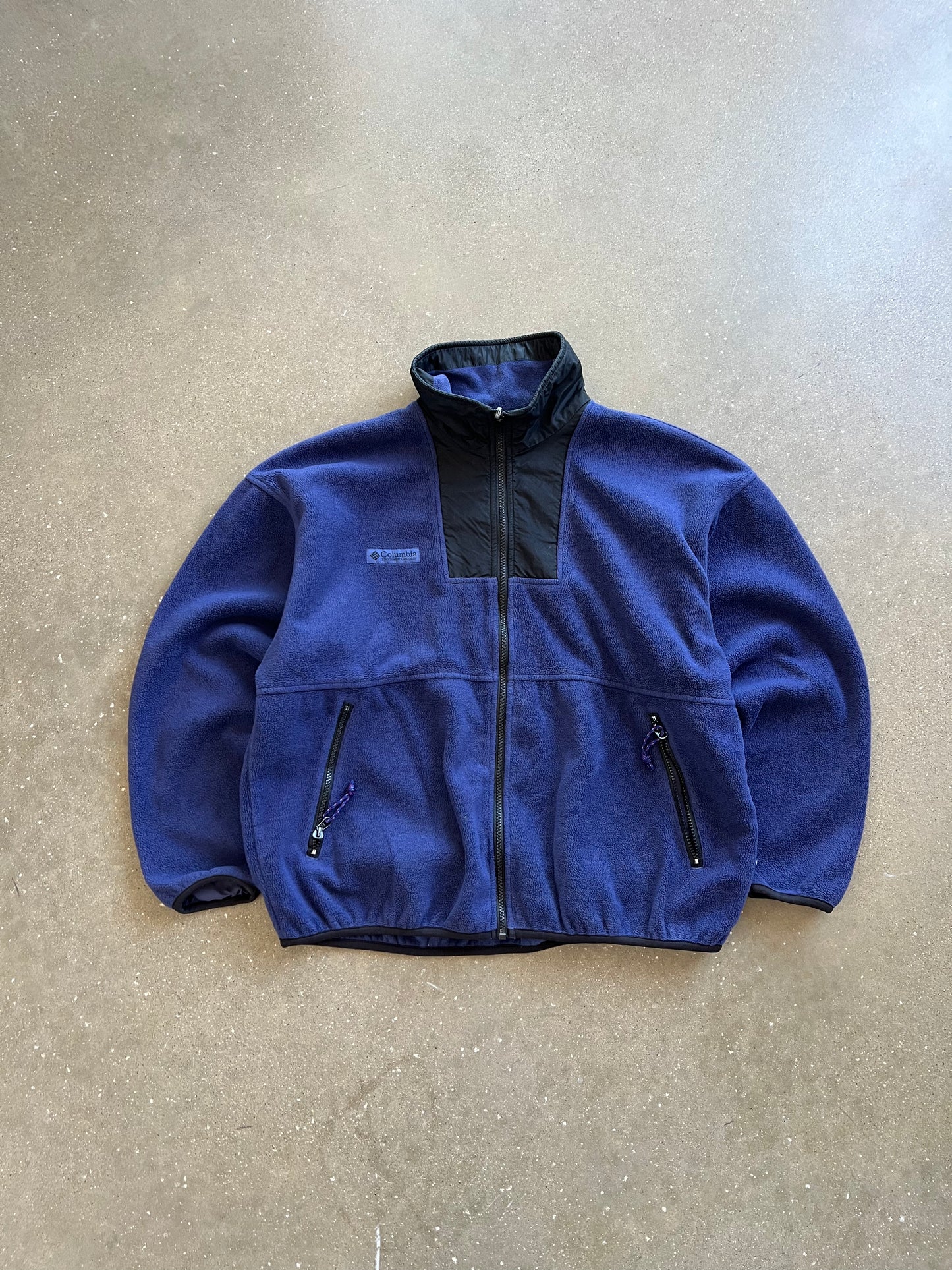 Vintage Purple Columbia Fleece Zip Up - M