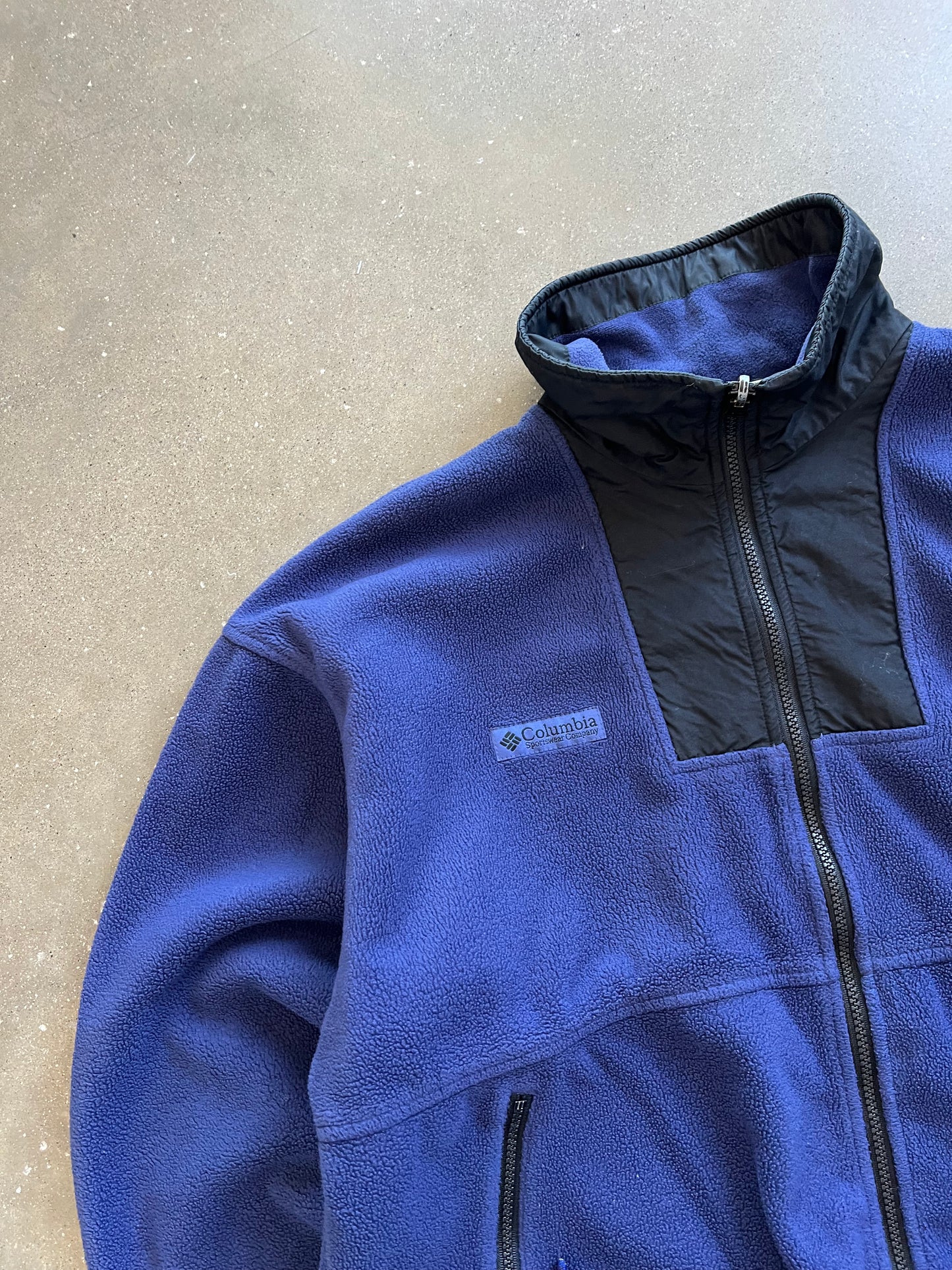 Vintage Purple Columbia Fleece Zip Up - M