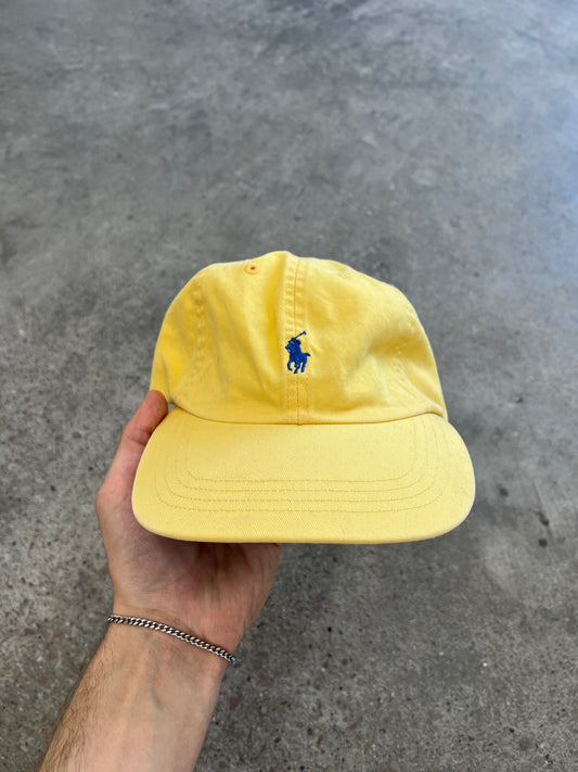 Vintage Yellow Polo Strapback Hat