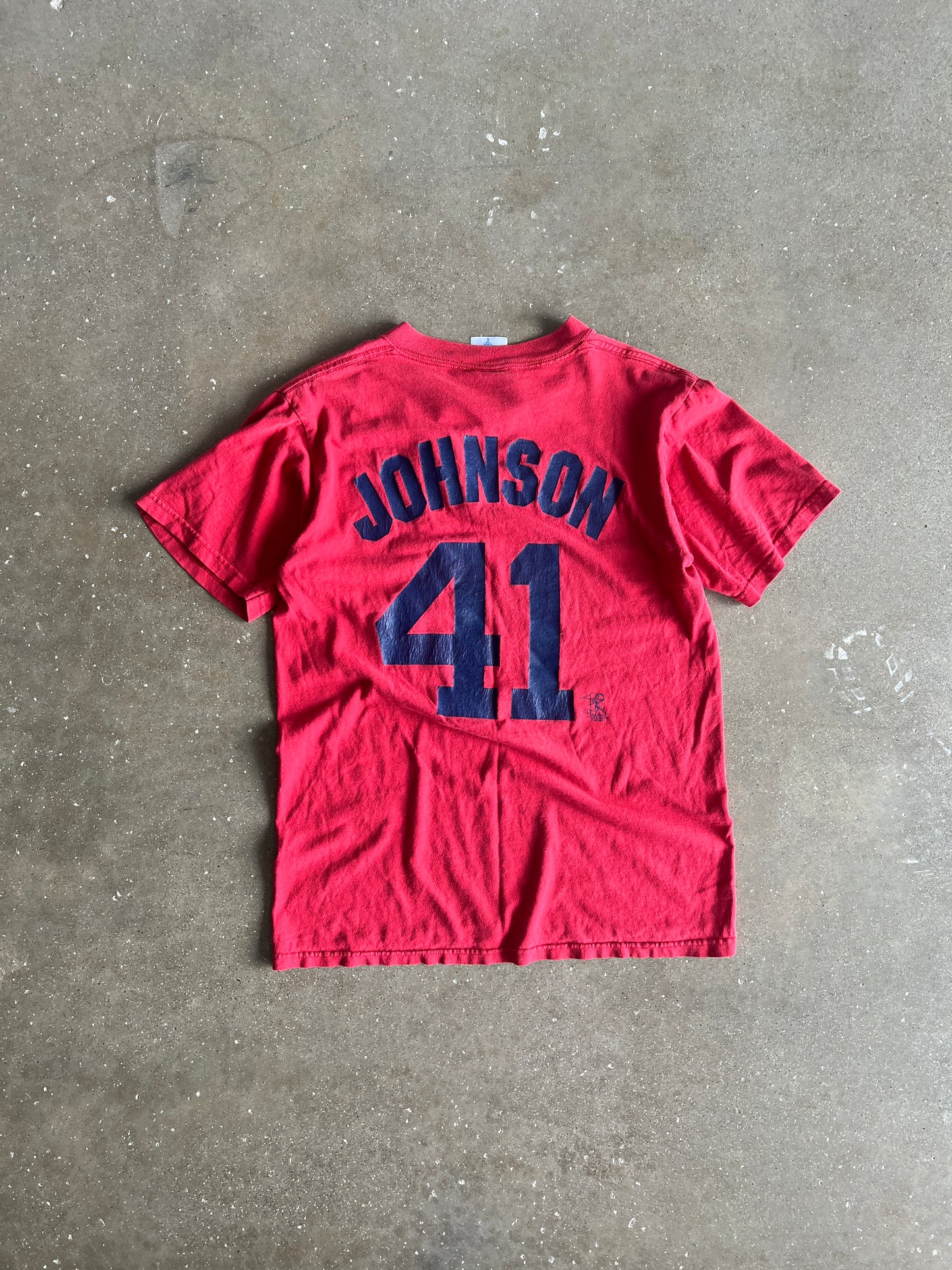 Vintage Cherry Red Yankees Logo Shirt - S