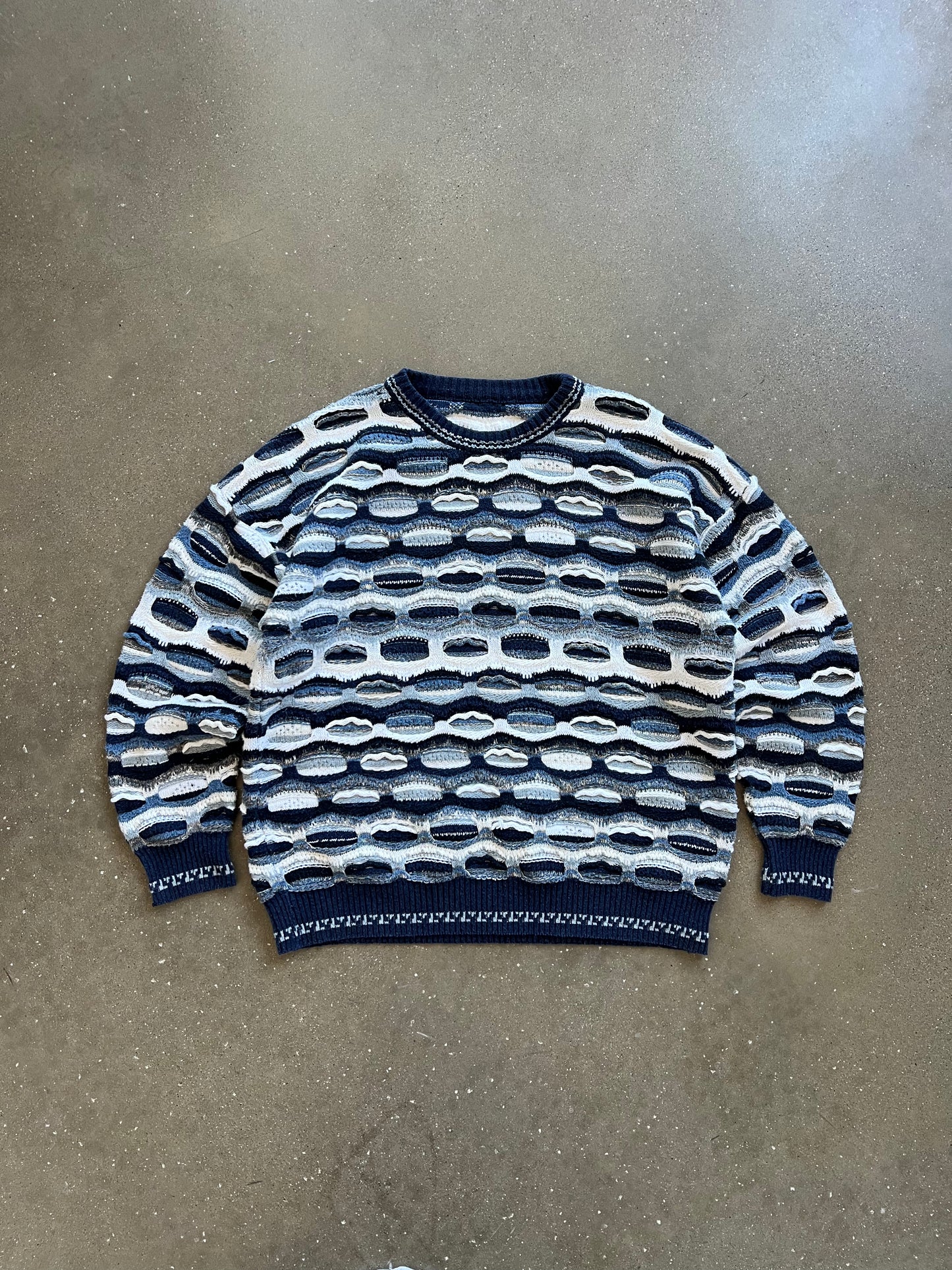 Vintage Sky Blue Tundra Sweater - XL