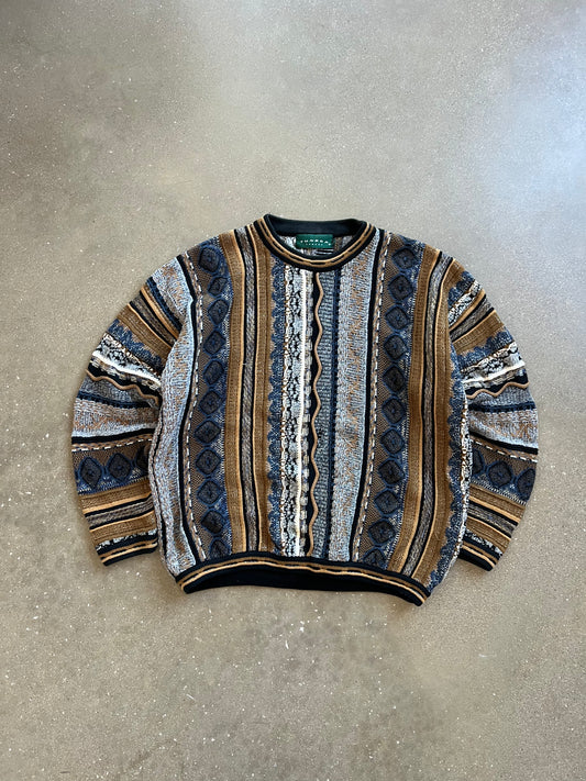 Vintage Yellow Blue Tundra Coogie Sweater - XL