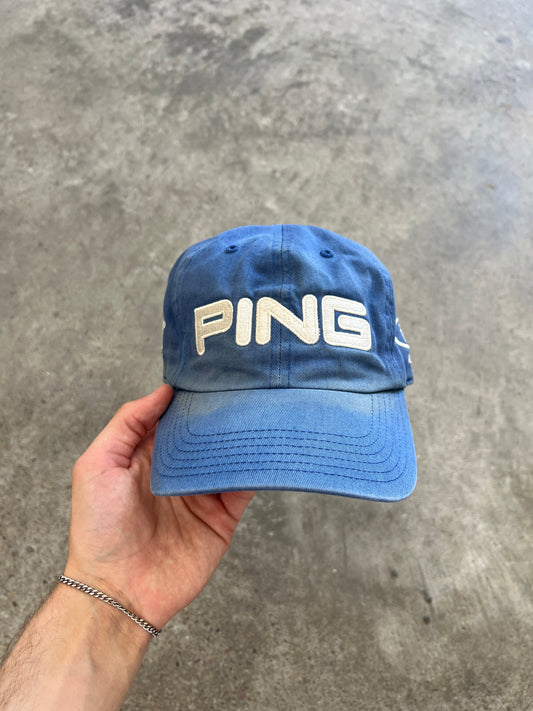 Vintage Blue Ping Adjustable Hat