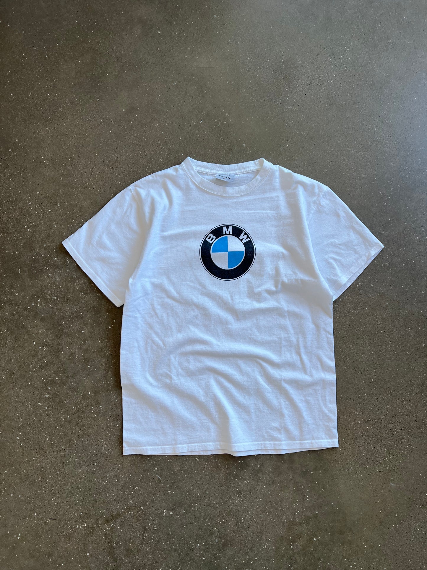 Vintage White BMW Logo Shirt - M