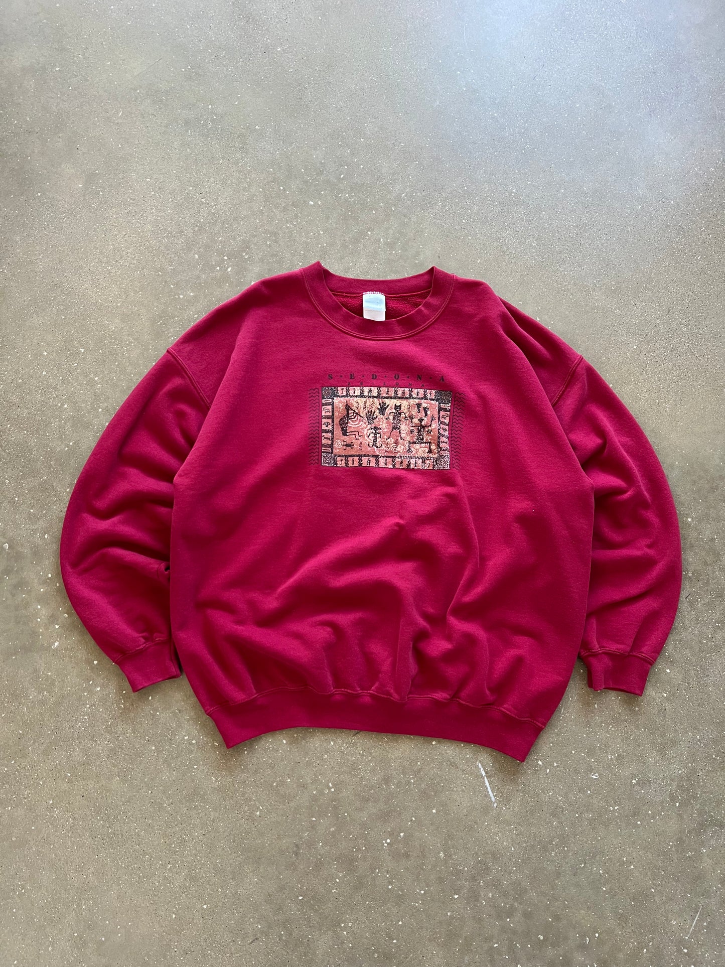 Vintage Red Sonoma Arizona Crew - XL