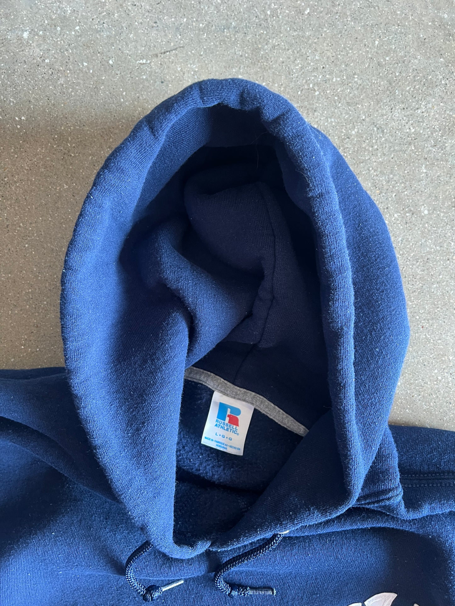 Vintage Navy Blue NY Yankees Hoodie - XL