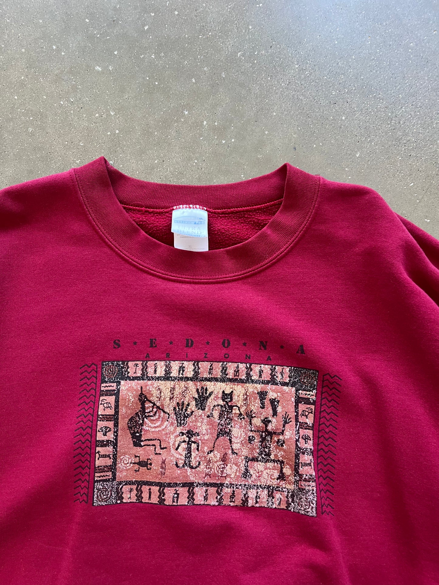 Vintage Red Sonoma Arizona Crew - XL
