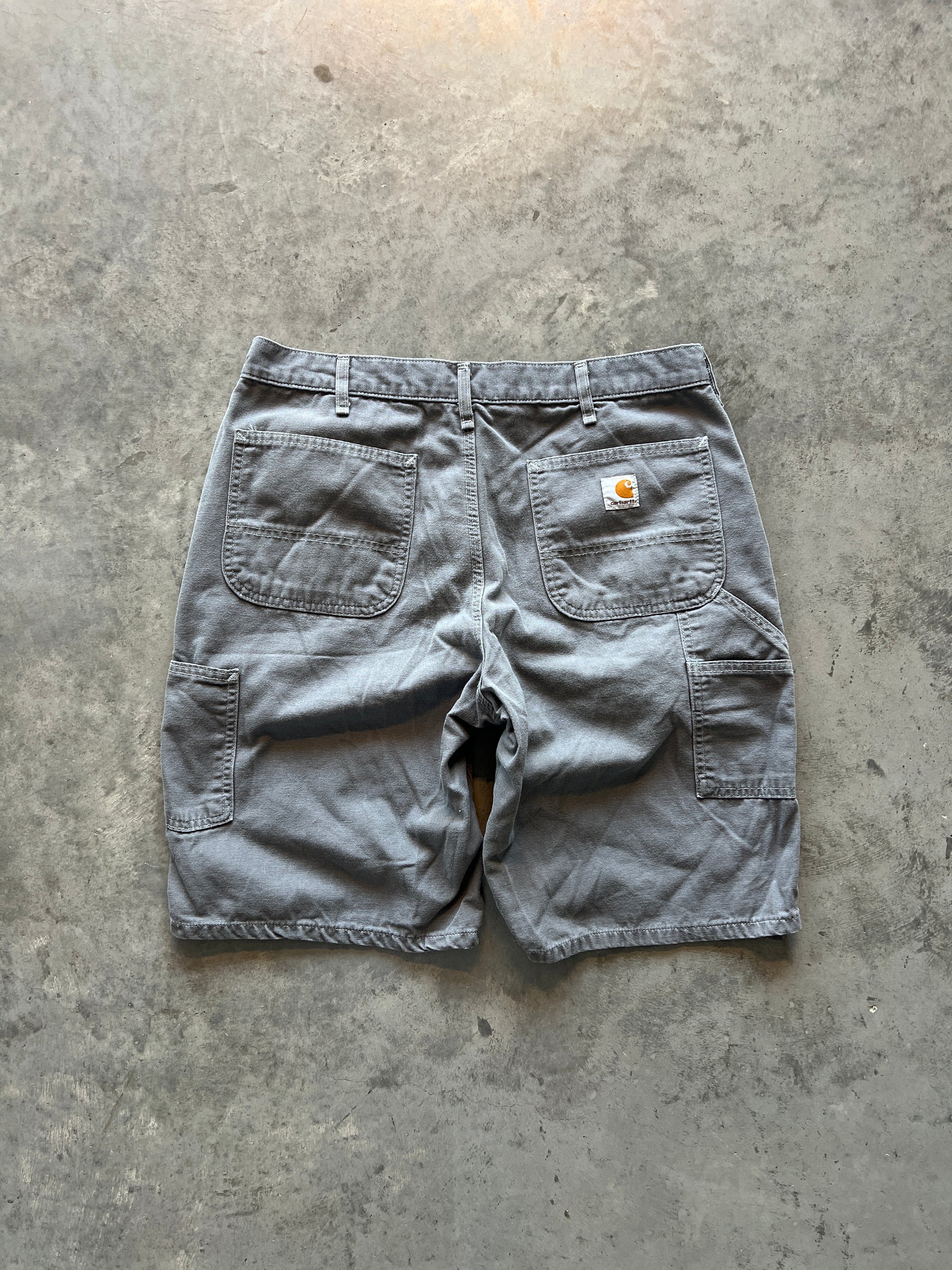 Vintage Grey Carhartt Carpenter Shorts - 34