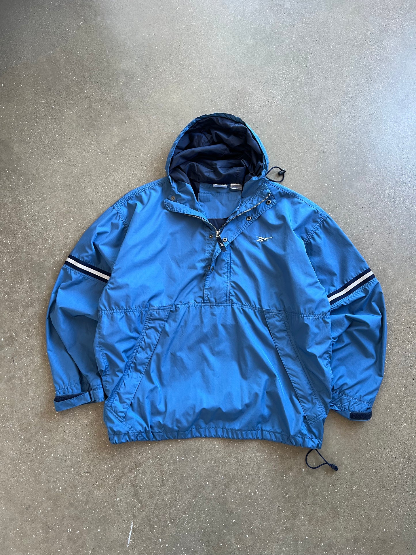 Vintage Blue Reebok Windbreaker Jacket - XXL