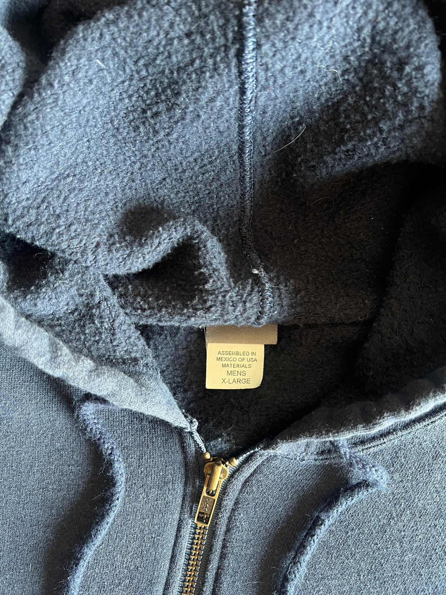 Vintage Navy Blue NY Yankees Hoodie - XL