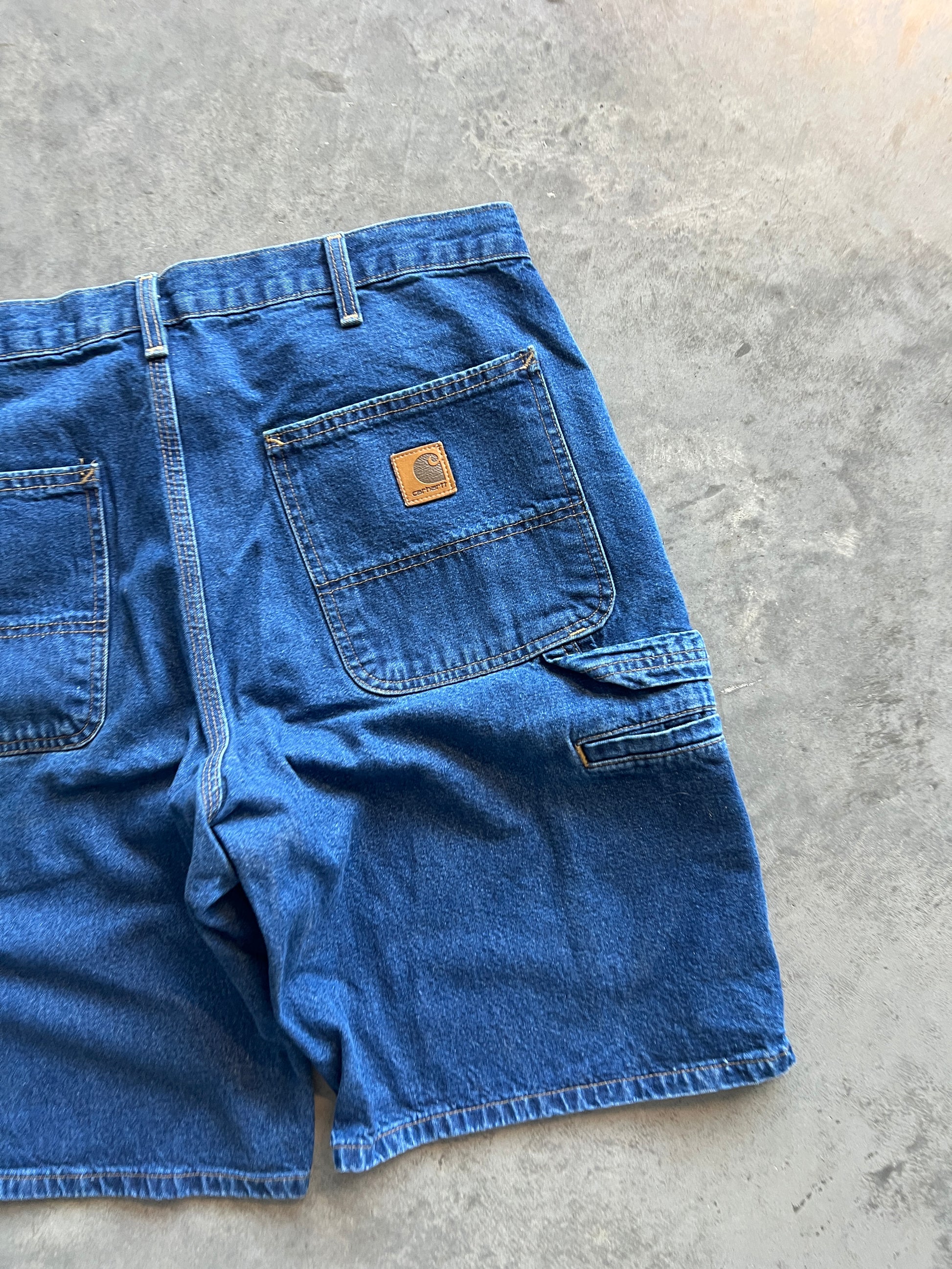 Vintage Dark Blue Carhartt Carpenter Shorts - 34