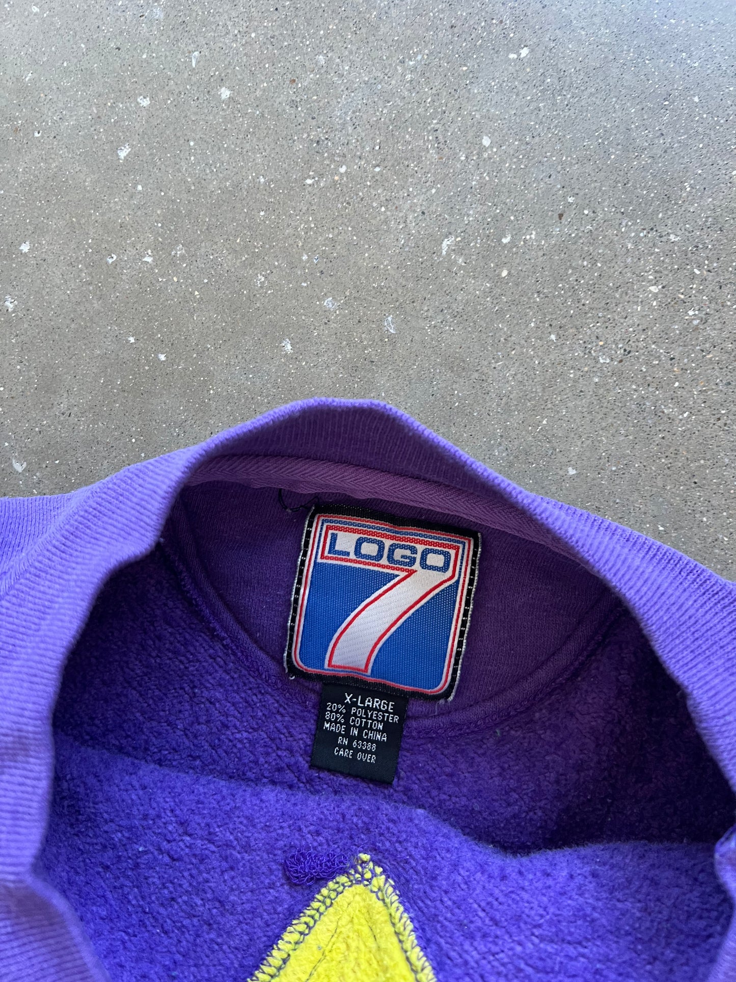 Vintage Purple Minnesota Vikings Crew - XL