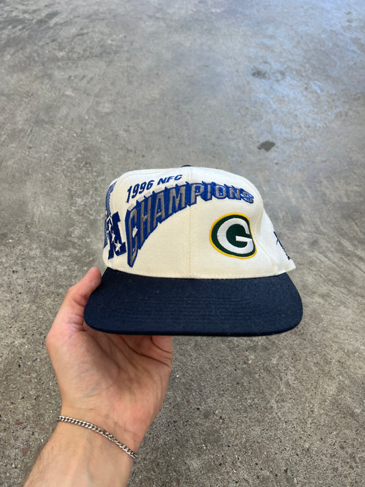 Vintage Green Bay Champs Snapback Hat