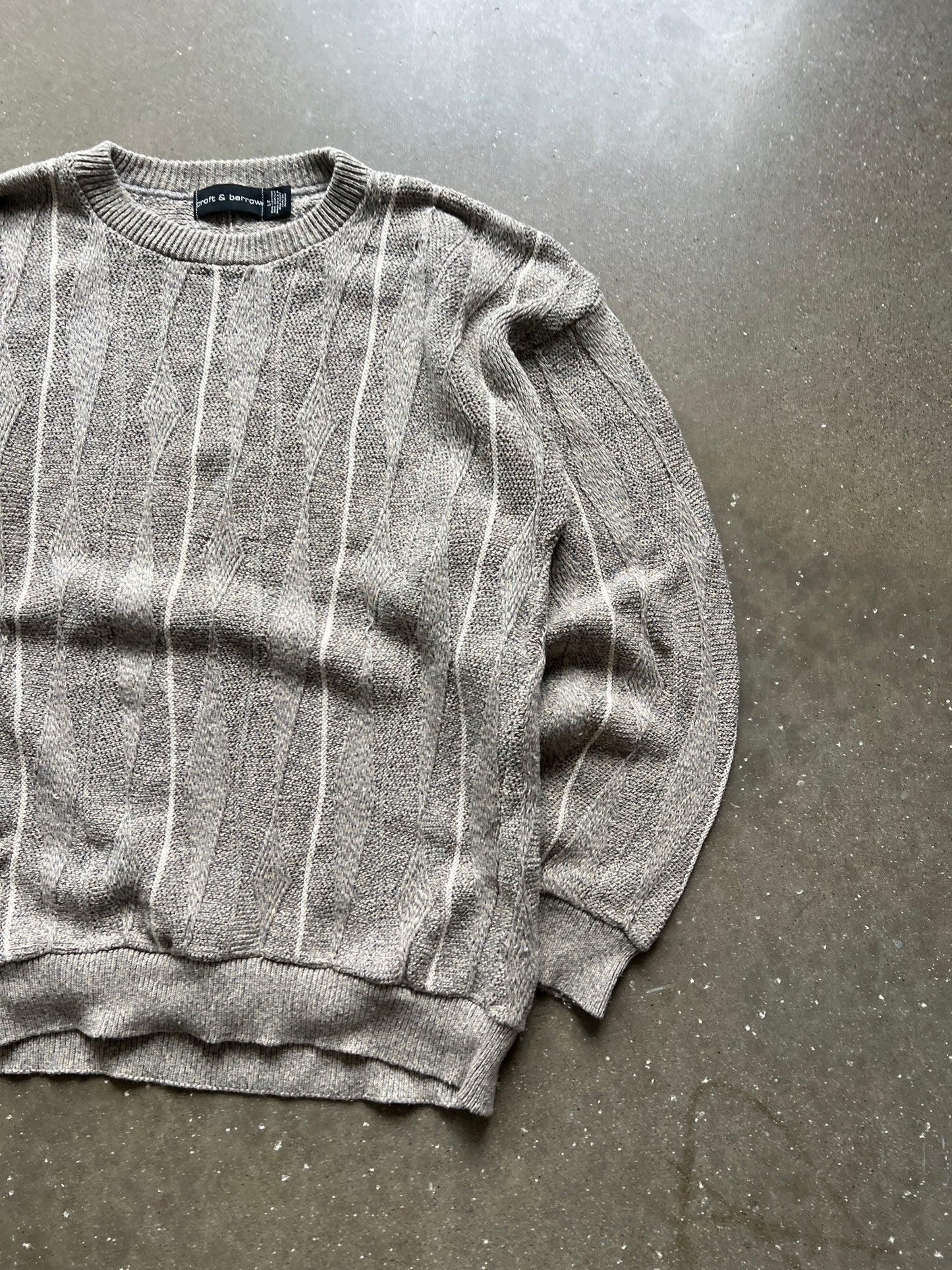 Vintage Tan Croft & Borrow Knit Sweater - LT
