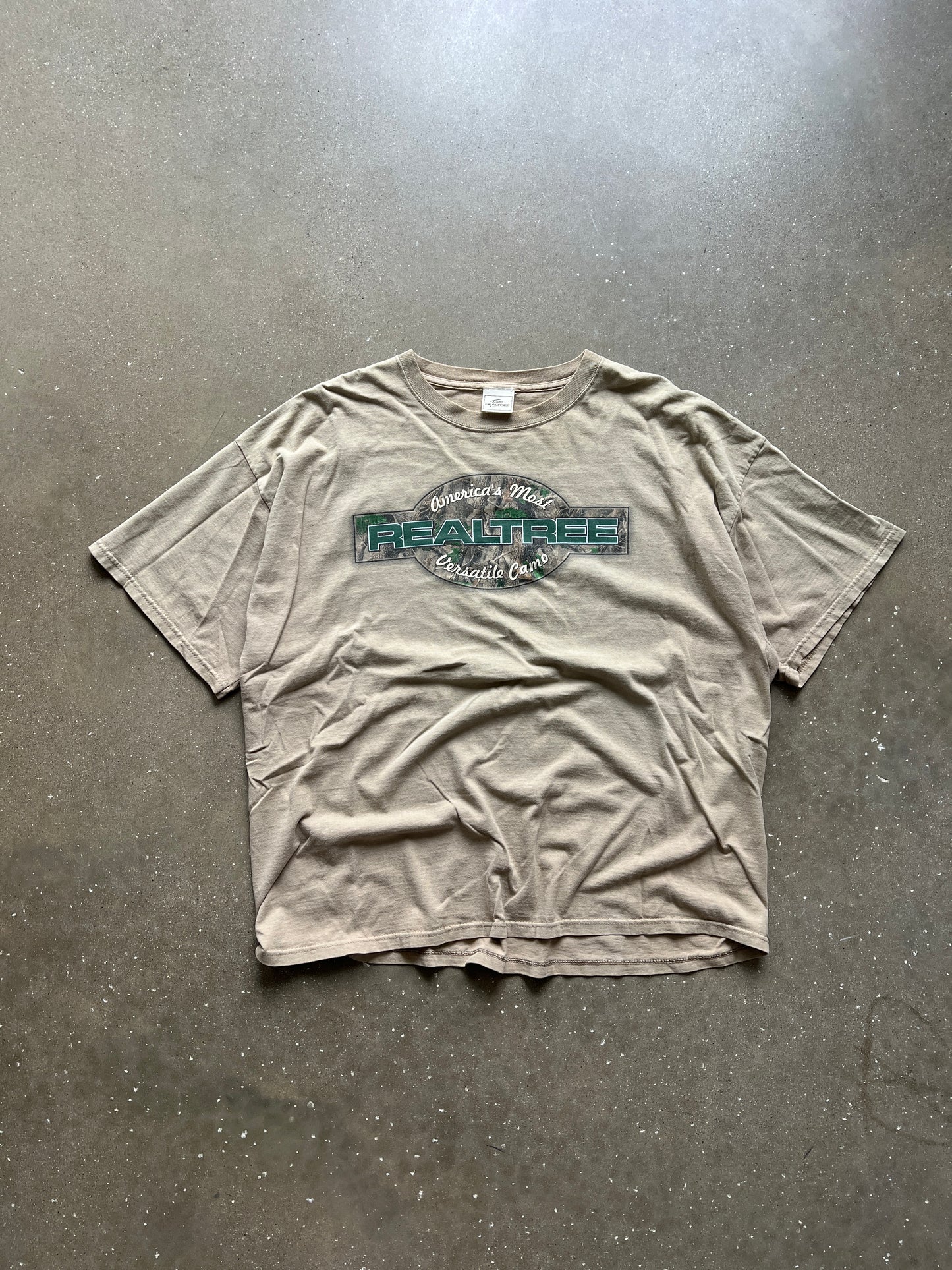 Vintage Tan RealTree Oversized Shirt - XL