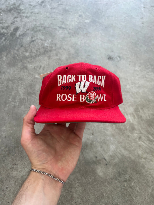 Vintage Wsconsin Rose Bowl Snapback Hat