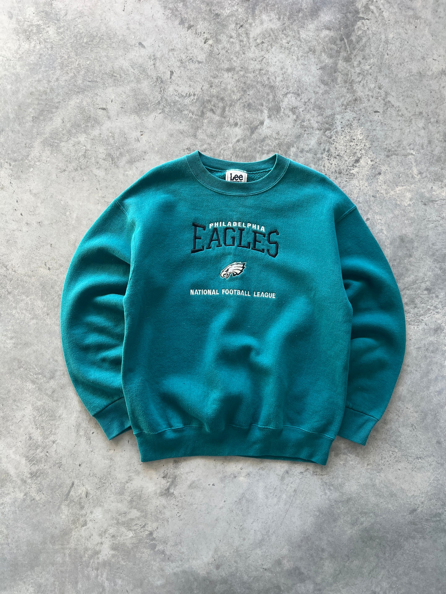 Vintage Caribbean Green Philadelphia Eagles Crew - M