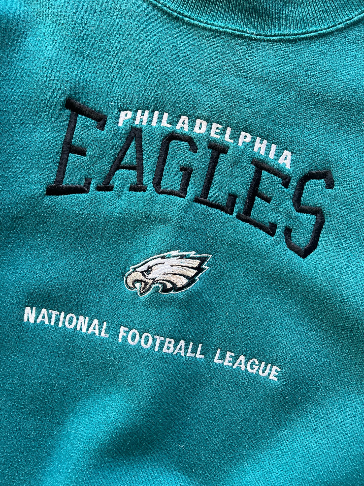 Vintage Caribbean Green Philadelphia Eagles Crew - M