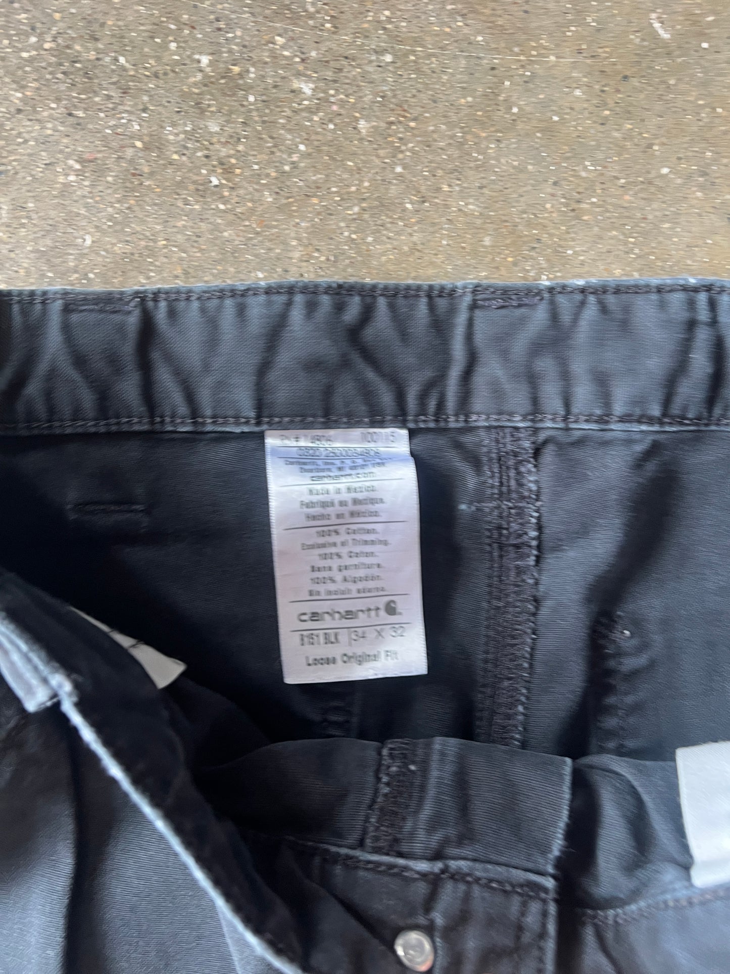 Vintage Black Carhartt Carpenter Pants - 34x32