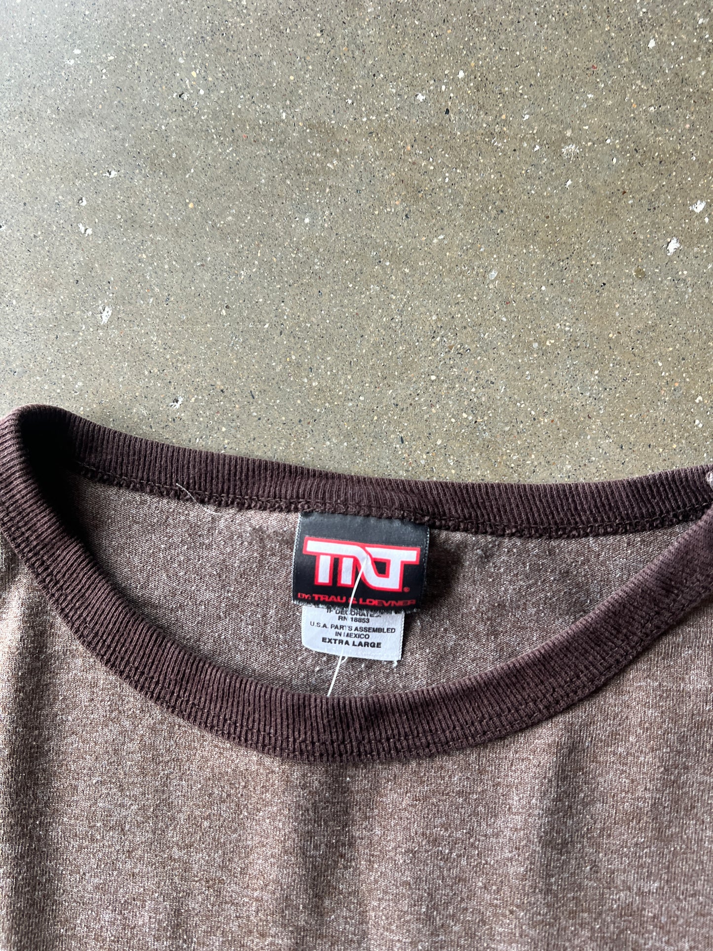 Vintage Brown A&W Spellout Shirt - XL