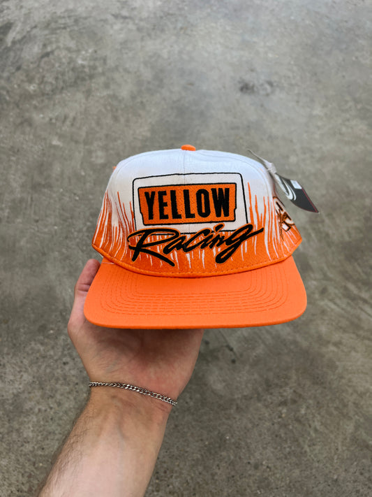 Vintage Yellow Racing Snapback Hat