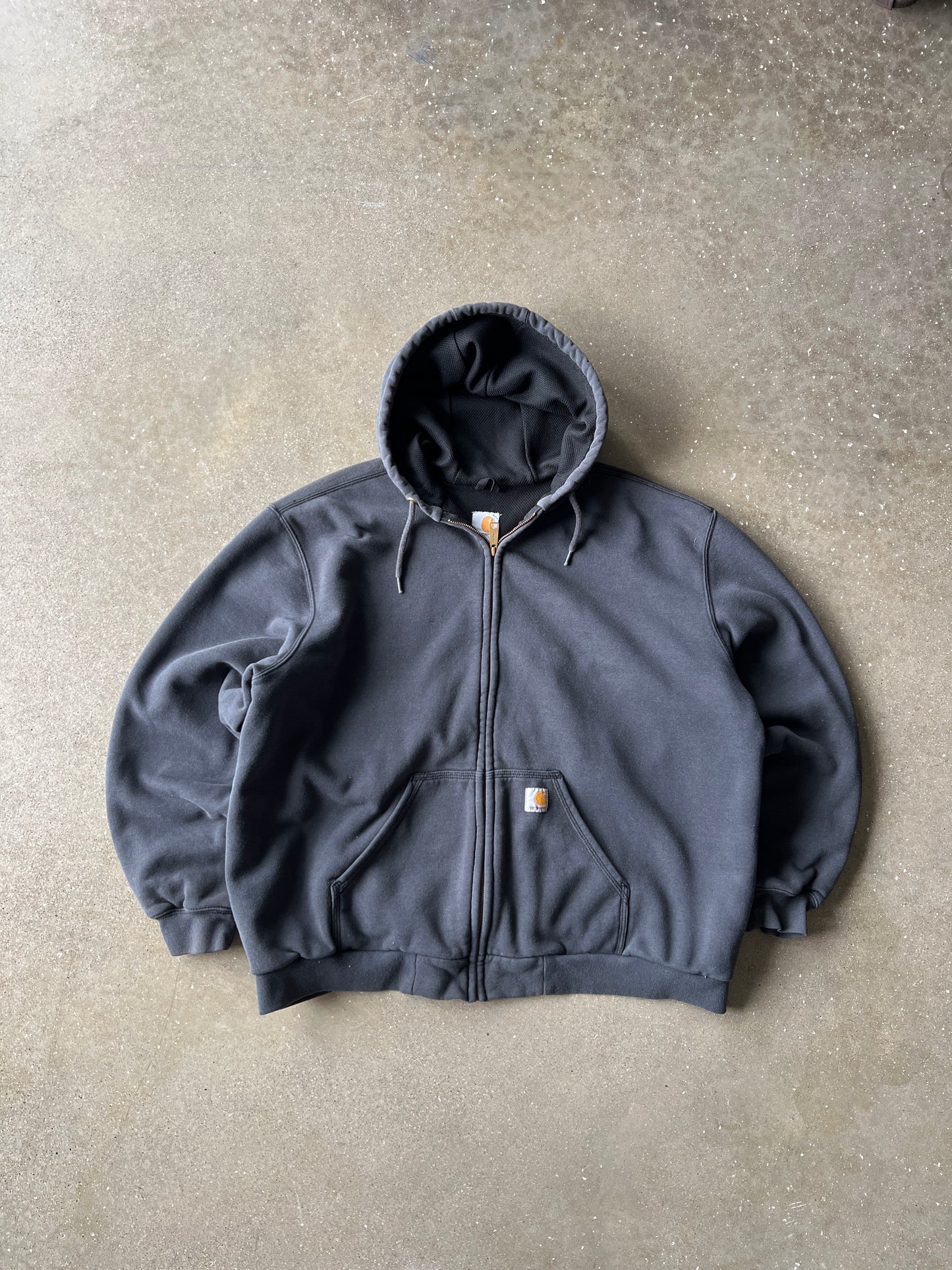 Vintage Grey Carhartt ThermalLined Hoodie - XL