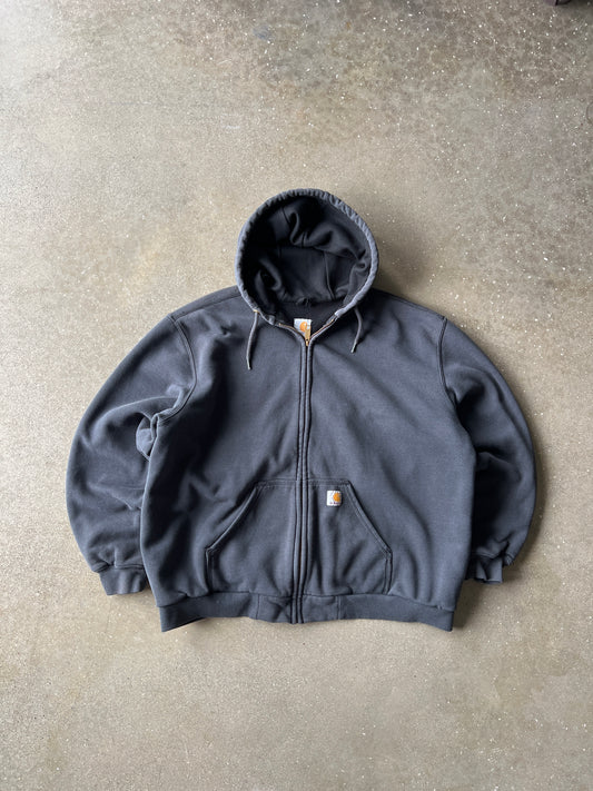 Vintage Grey Carhartt ThermalLined Hoodie - XL