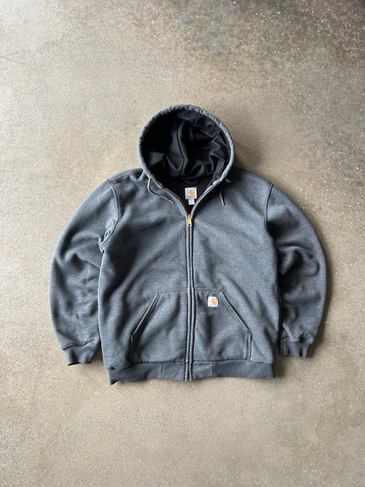 Vintage Grey Carhartt ThermalLined Hoodie - M