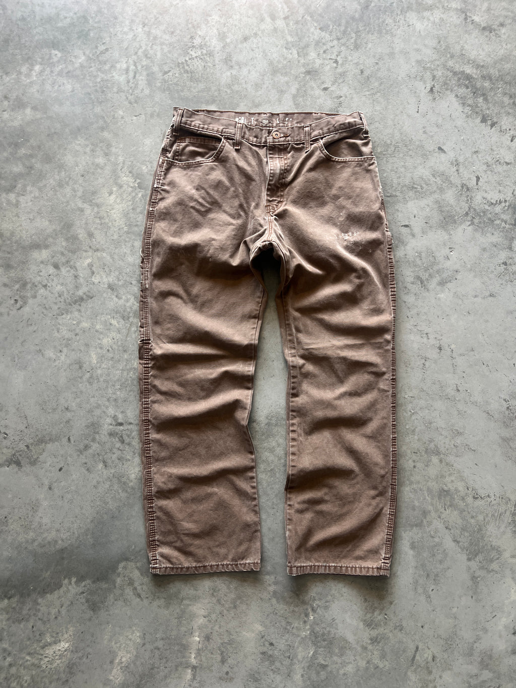Vintage Faded Brown Dickie Carpenter Pants - 32x30