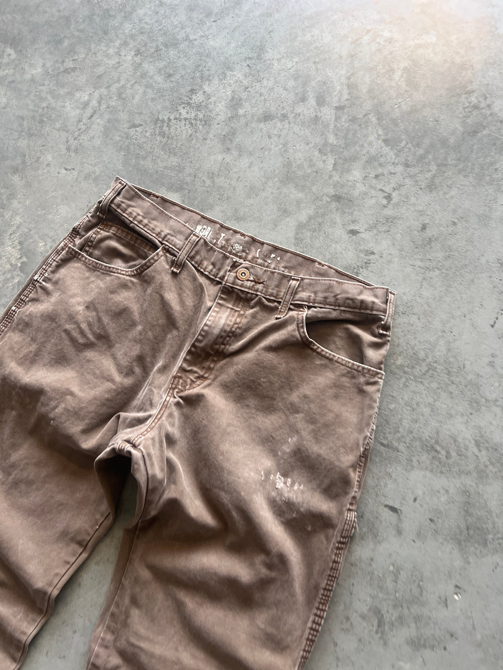 Vintage Faded Brown Dickie Carpenter Pants - 32x30