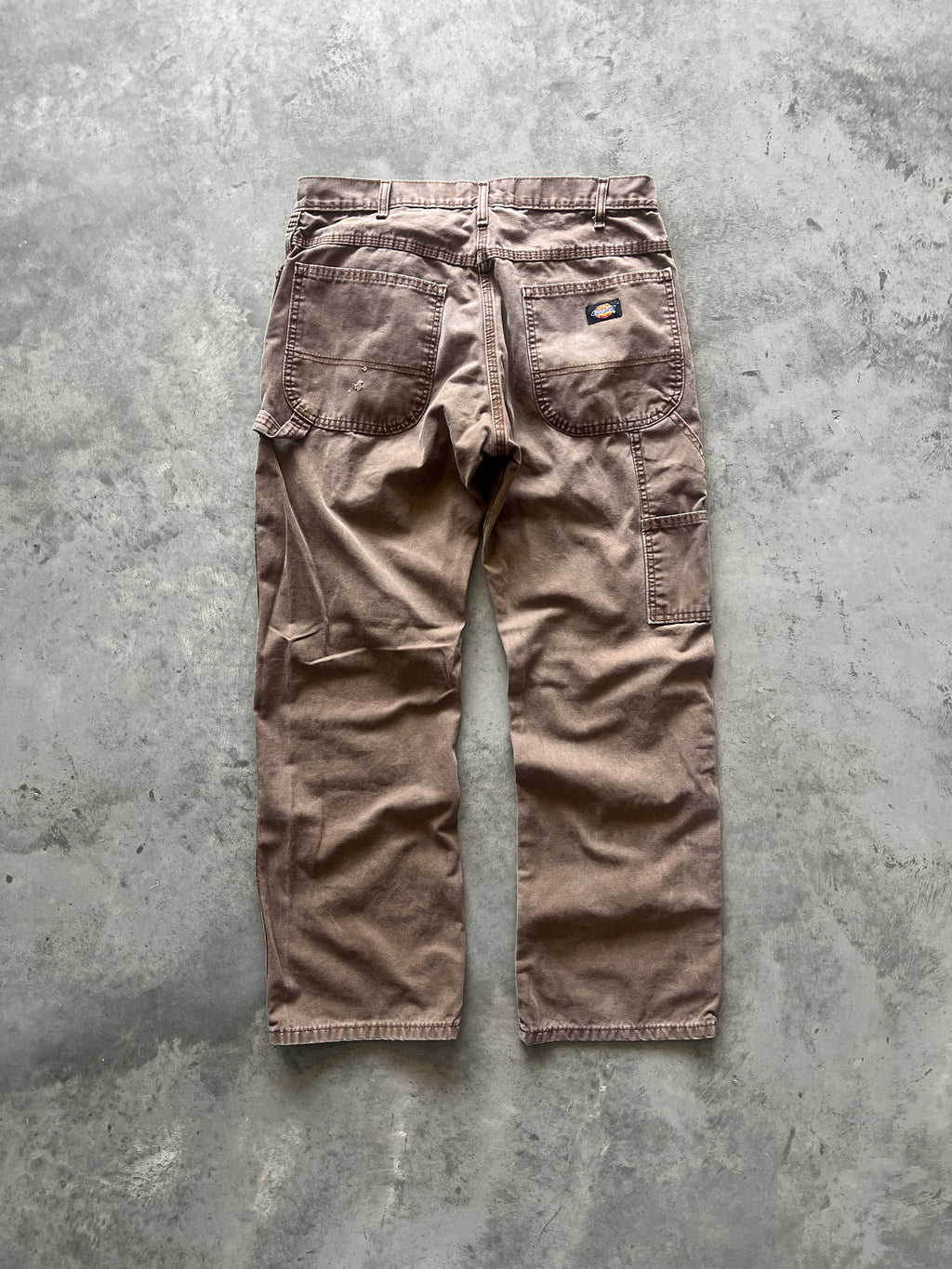 Vintage Faded Brown Dickie Carpenter Pants - 32x30