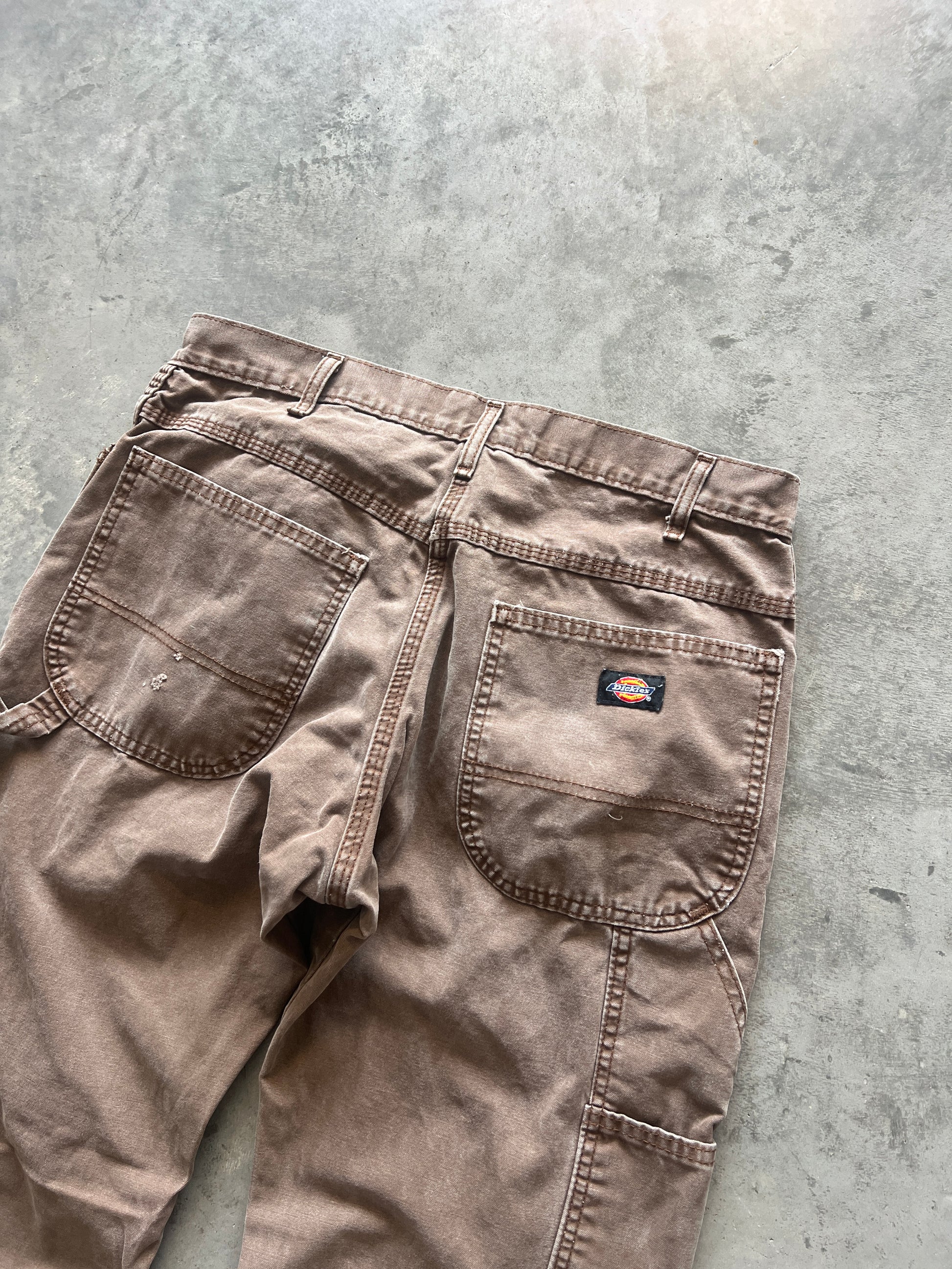Vintage Faded Brown Dickie Carpenter Pants - 32x30