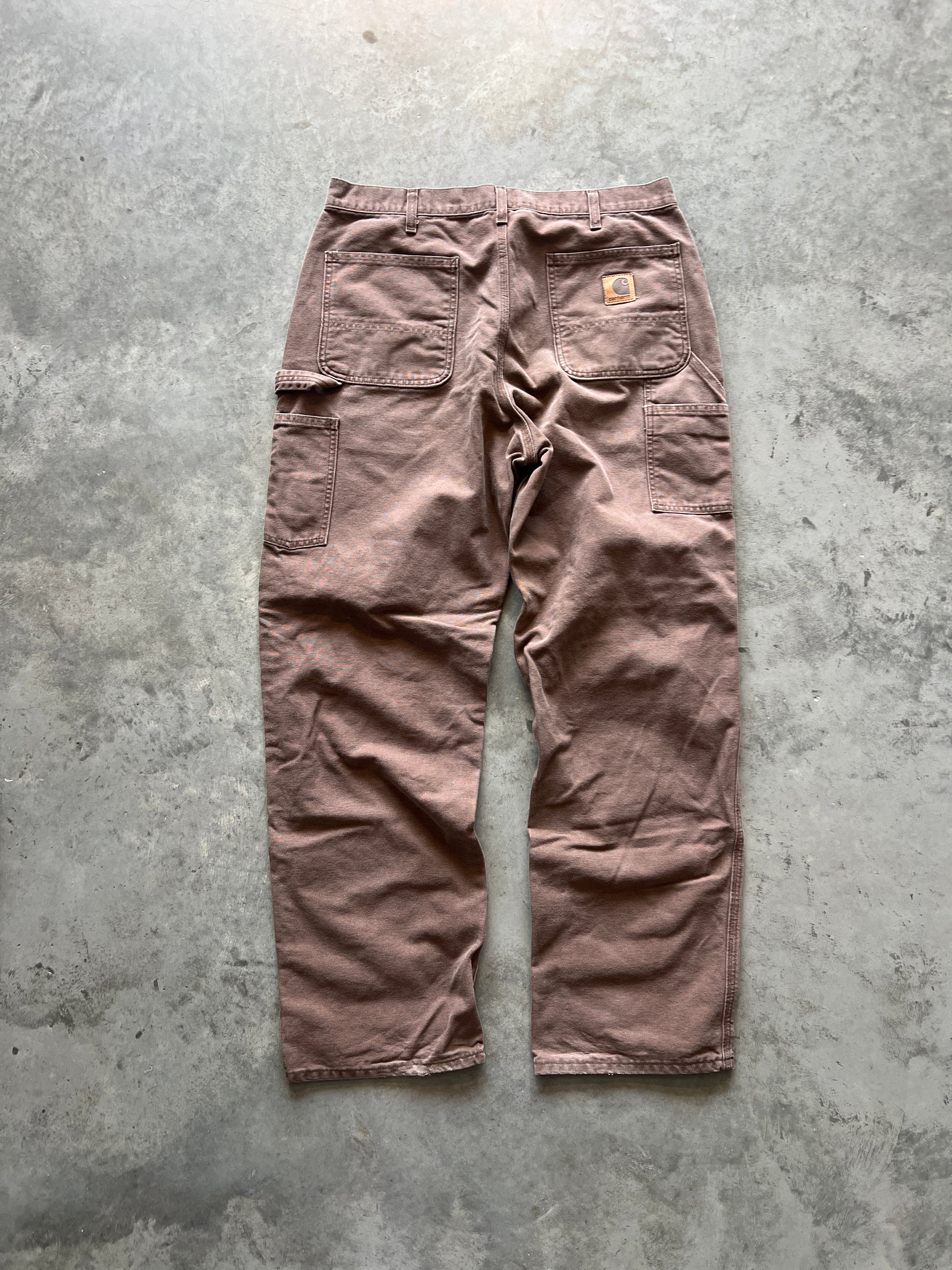 Vintage Mocha Brown Carhartt Carpenter Pants - 36x34