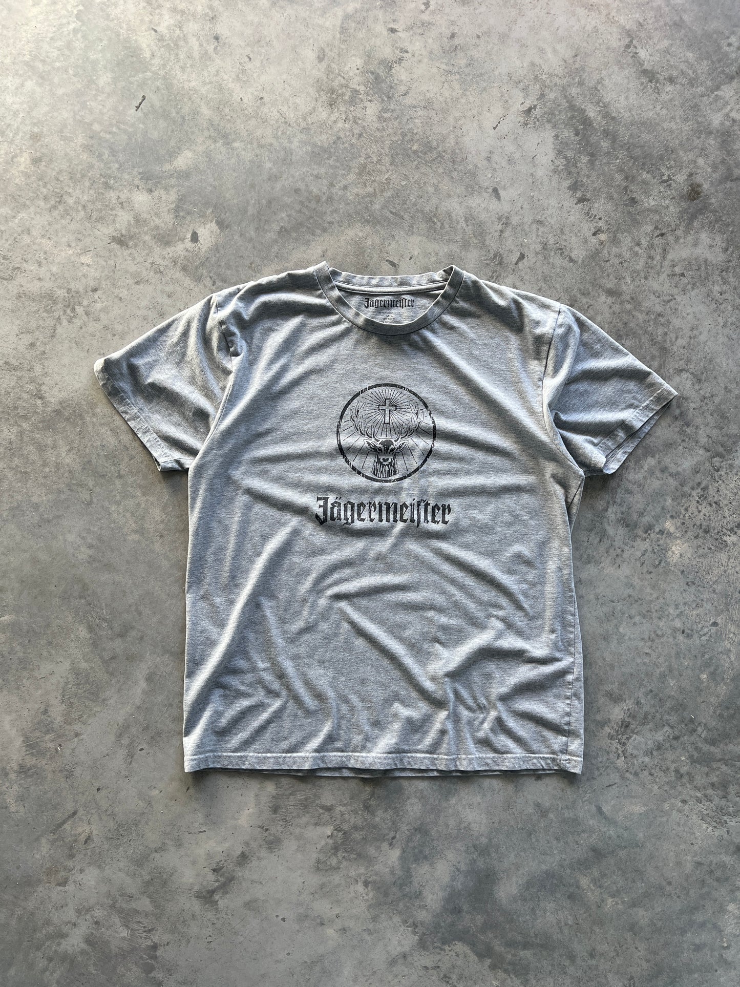 Vintage Heather Grey Jagermeister Beer Shirt - S