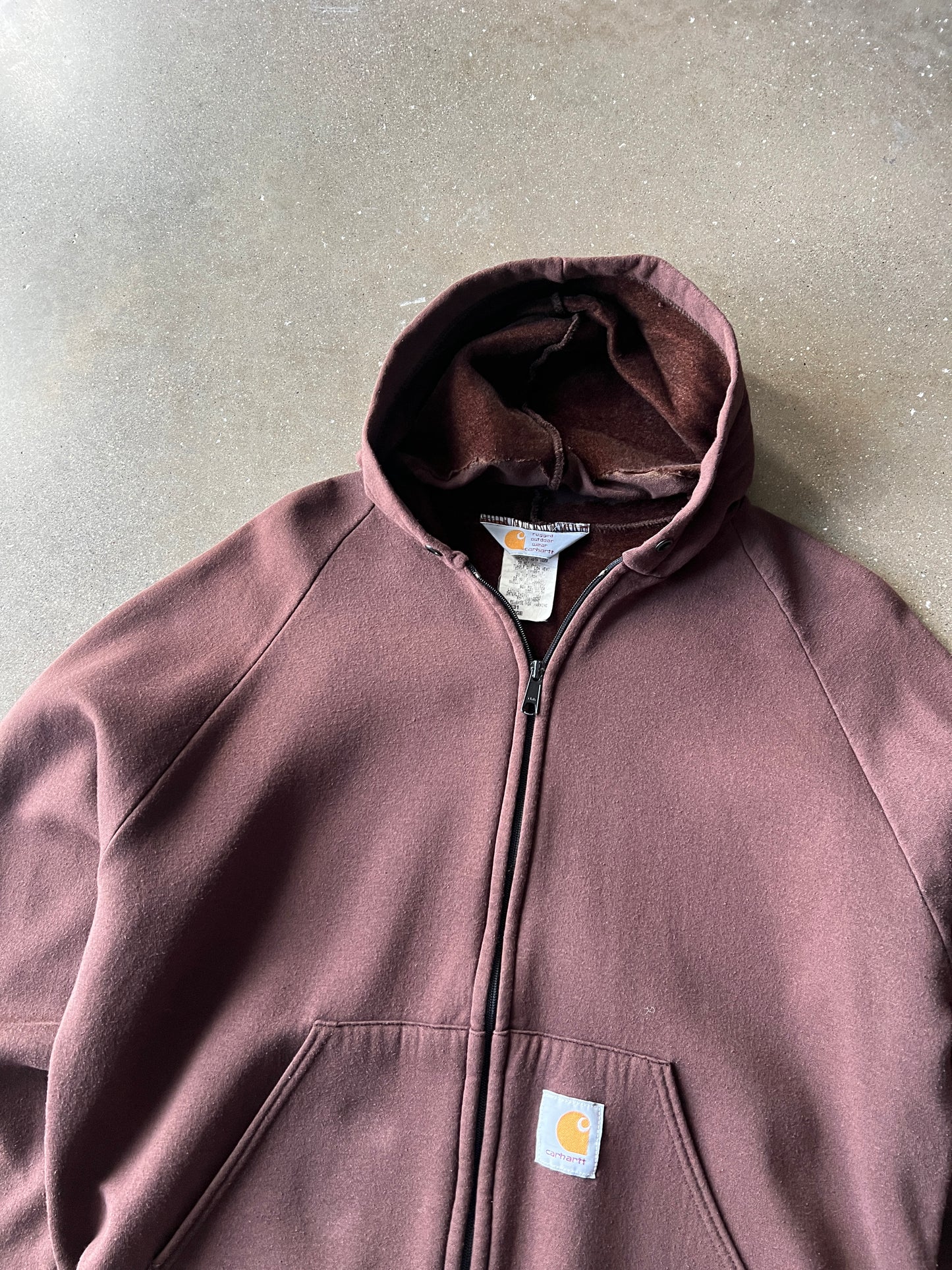 Vintage Brown Carhartt Hoodie - L
