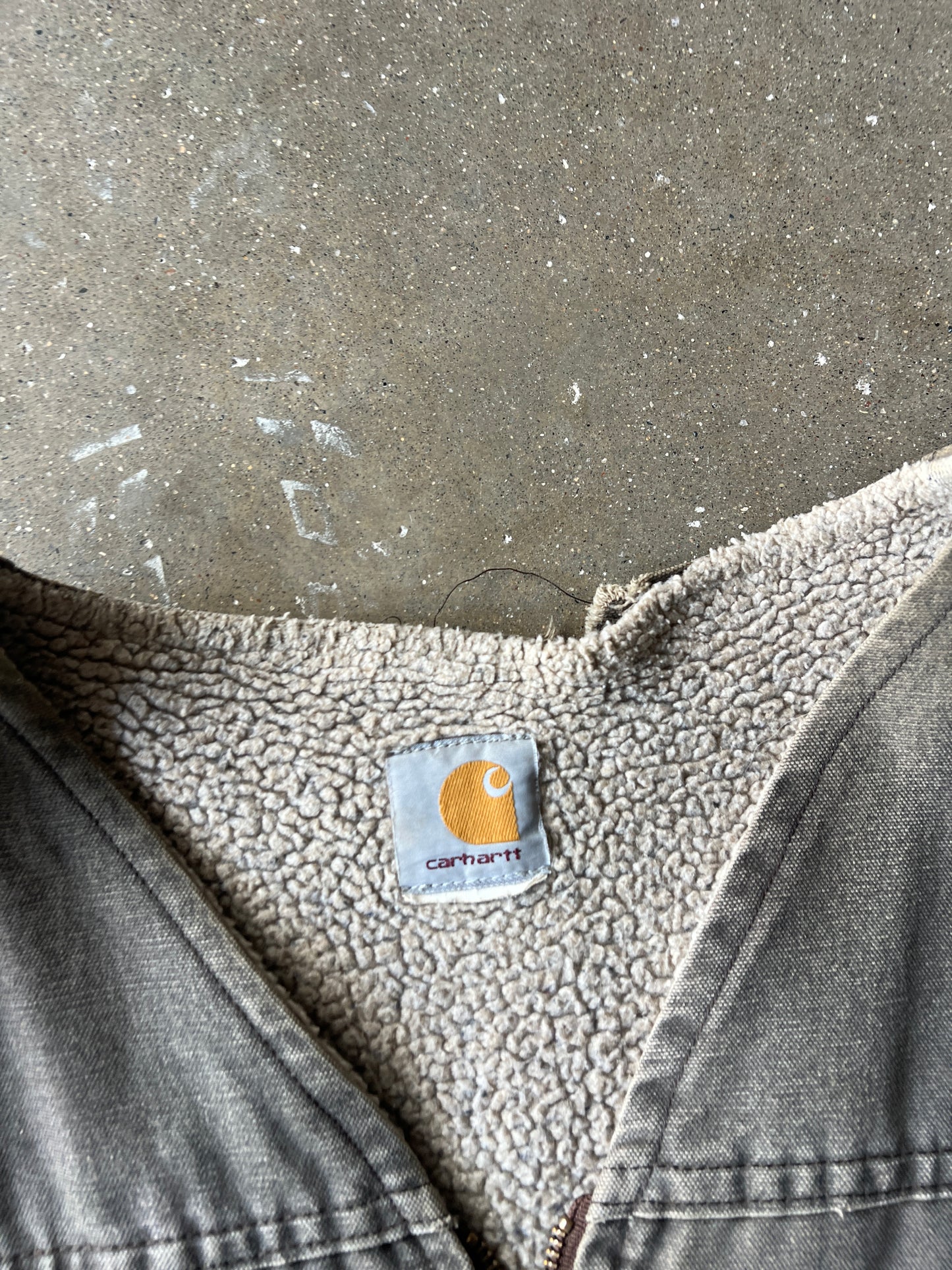 Vintage Faded Grey Carhartt Vest -XL