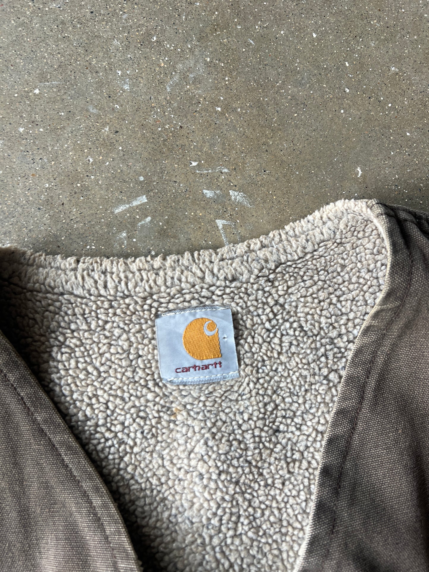 Vintage Faded Brown Carhartt Vest - XL