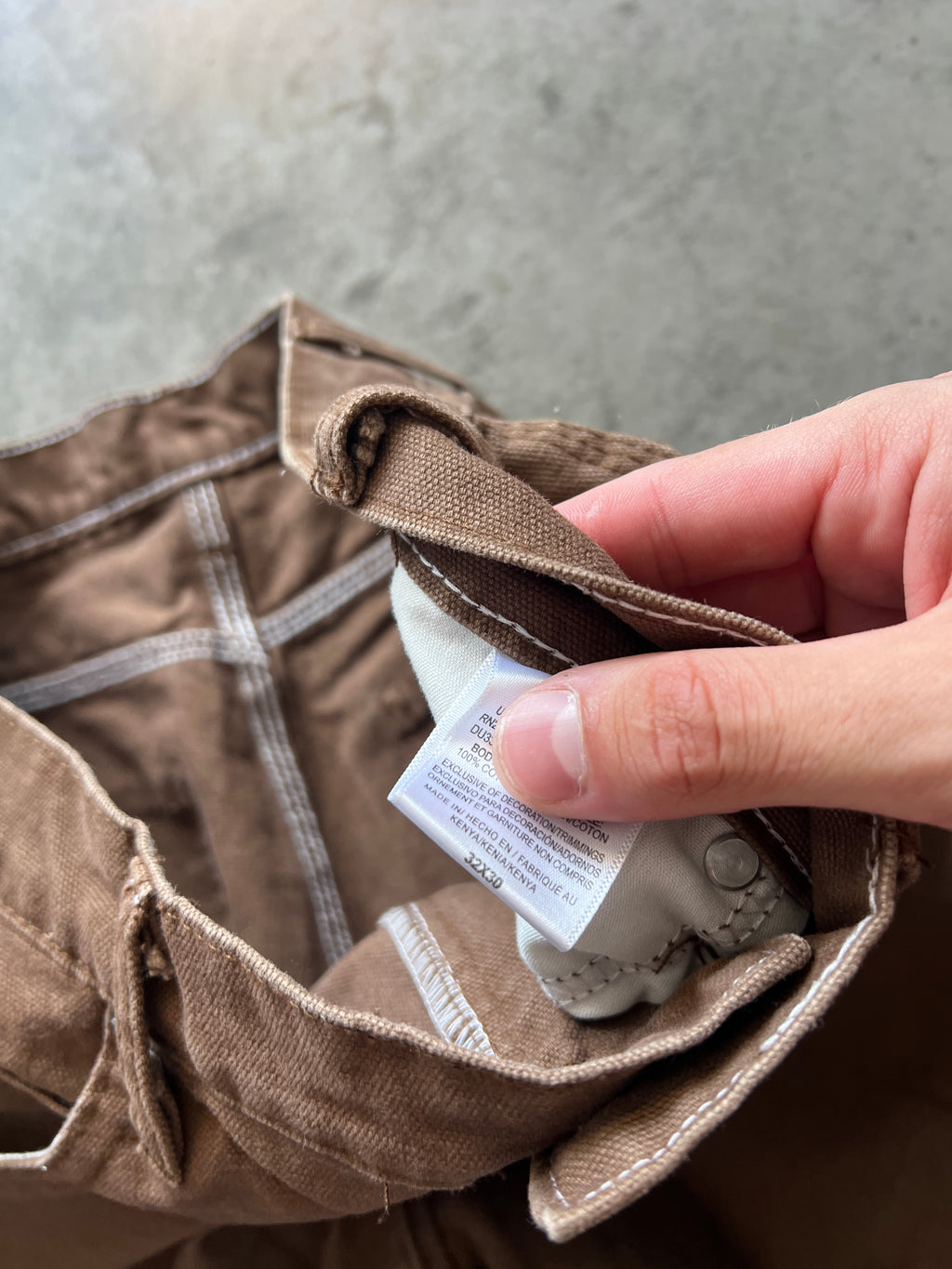 Vintage Mocha Brown Dickie Carpenter Pants -  32x30
