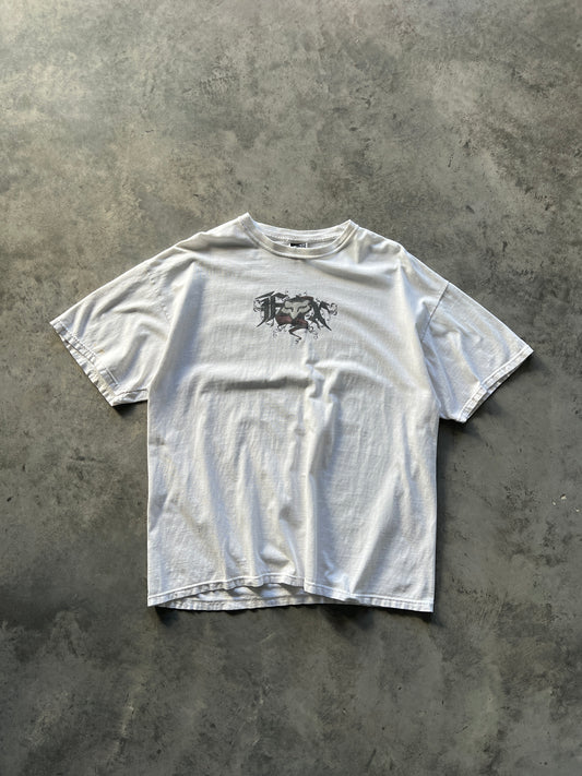 Vintage Pastel White Fox Racing Shirt - L