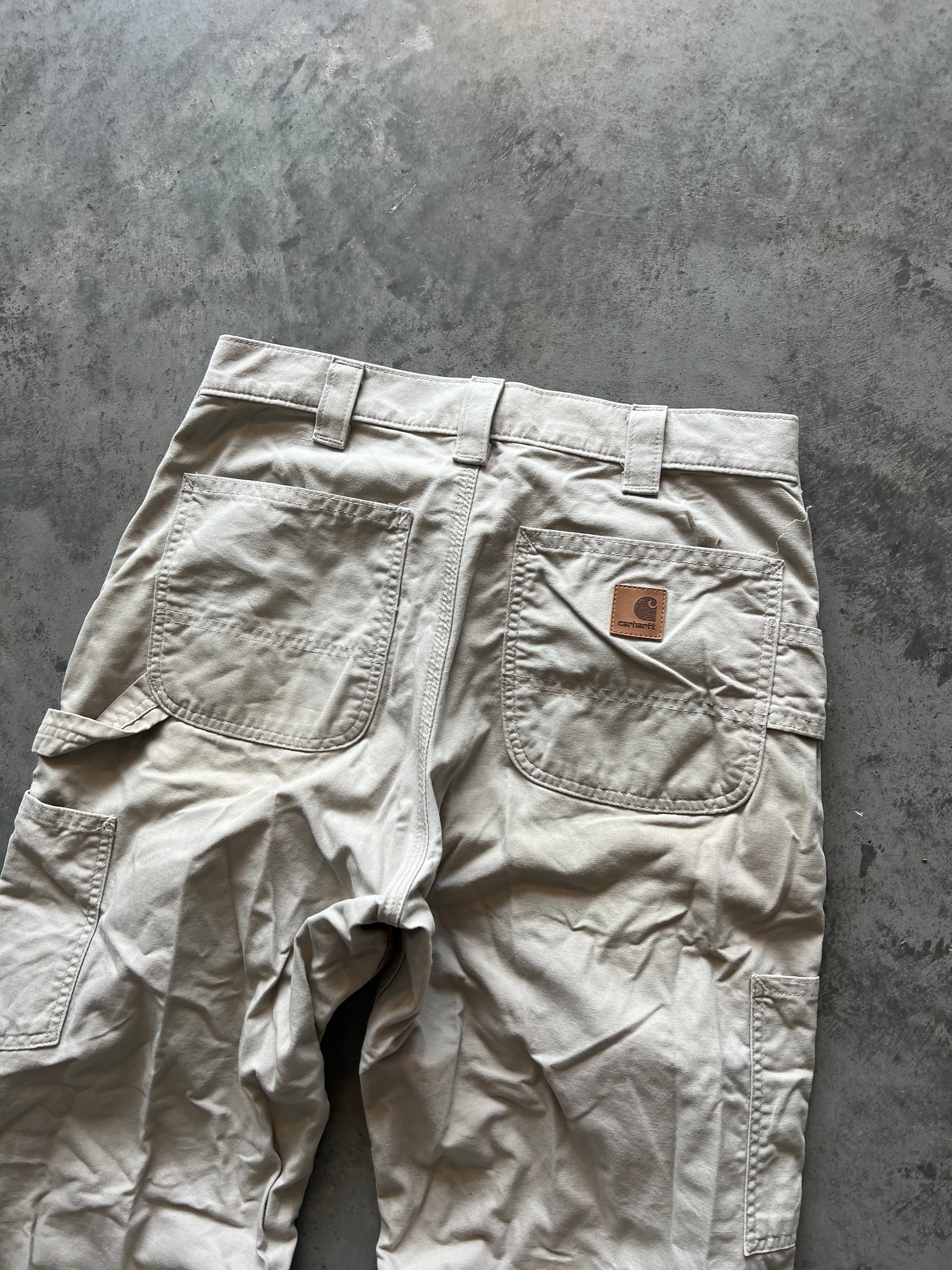 Vintage Cream Carhartt Carpenter Pants - 32x30