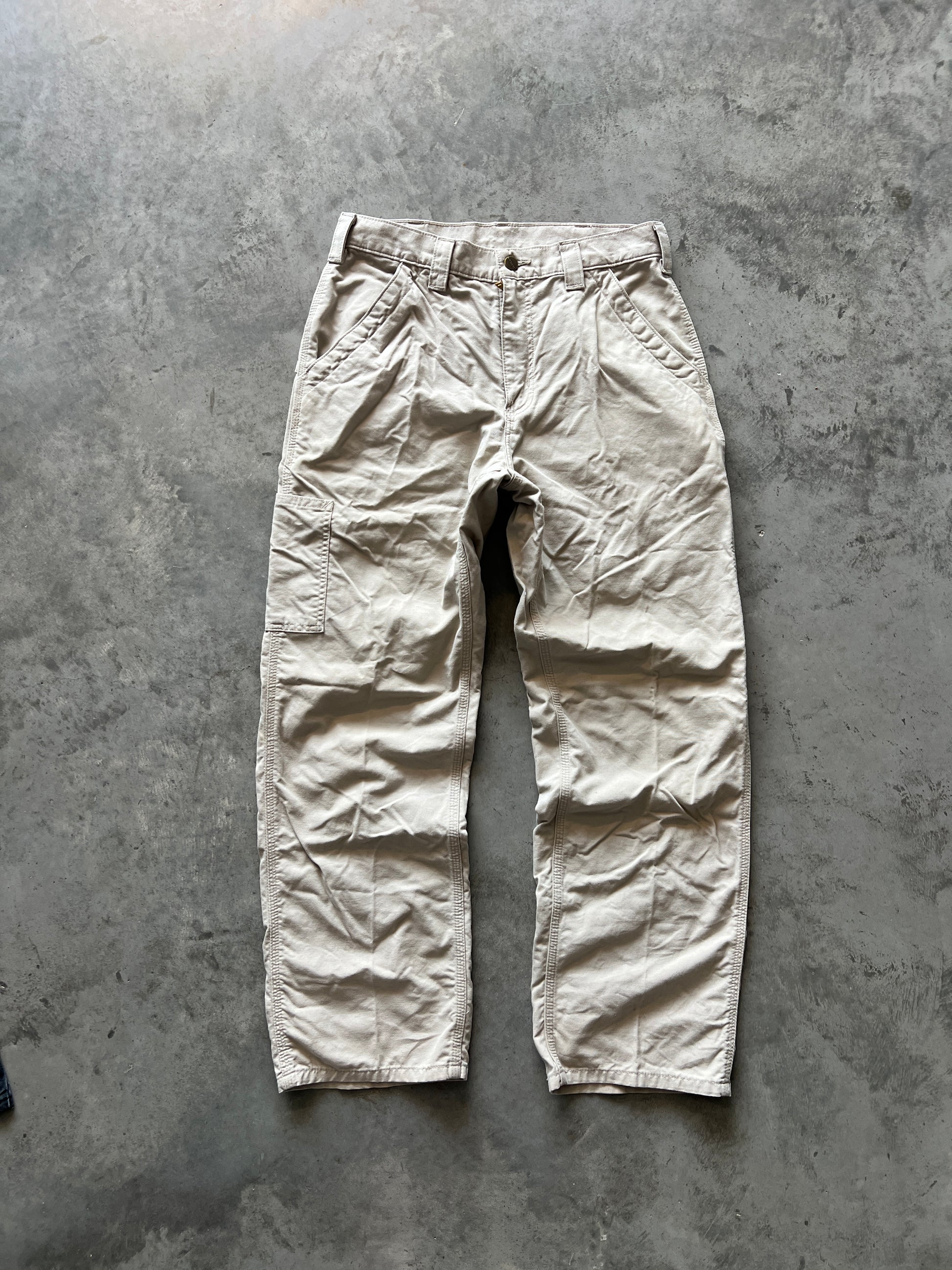 Vintage Cream Carhartt Carpenter Pants - 32x30